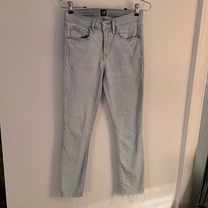 Gap Skinny Stretch Crop/Ankle Light Blue Jeans Size 26
